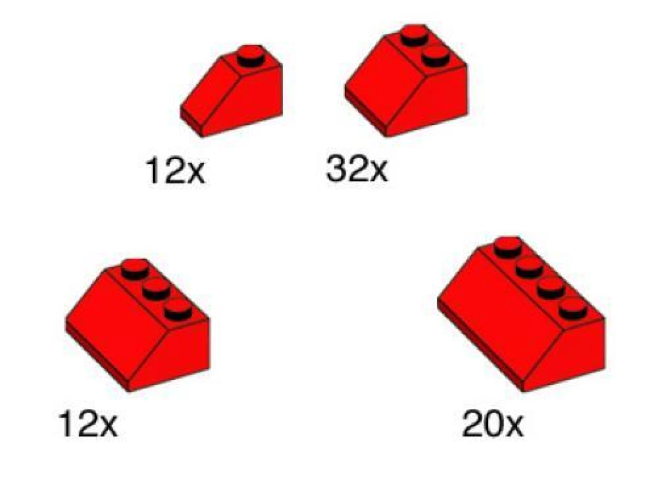 Lego Red Roof Tiles