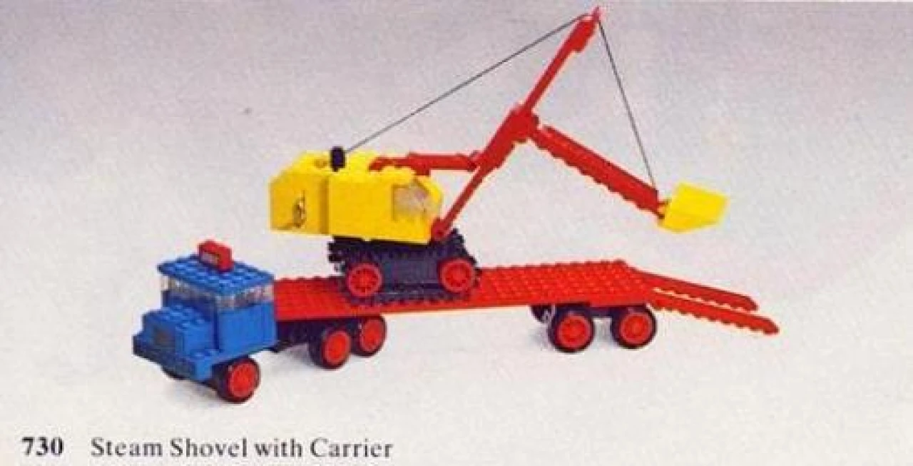 Lego Steam Shovel with Carrier