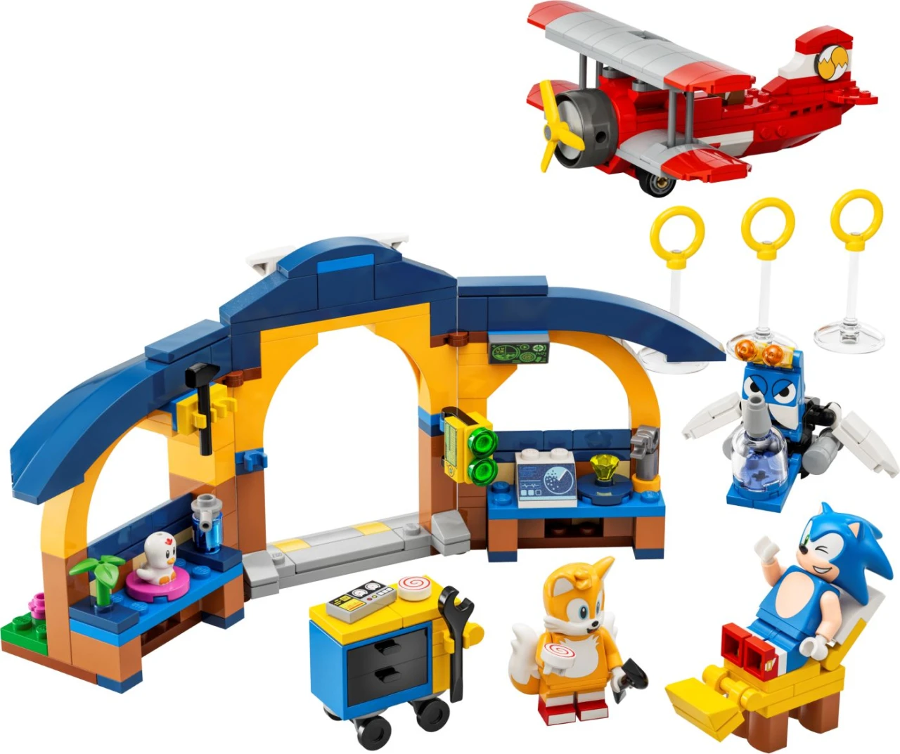 Lego Tails’ Workshop and Tornado Plane