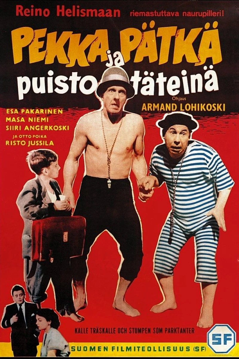 Pekka ja Pätkä puistotäteinä (1955)